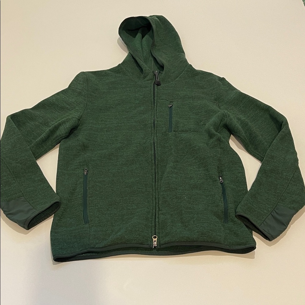 Prana Bryce Dark Green Full-Zip Sweatshirt Hoodie